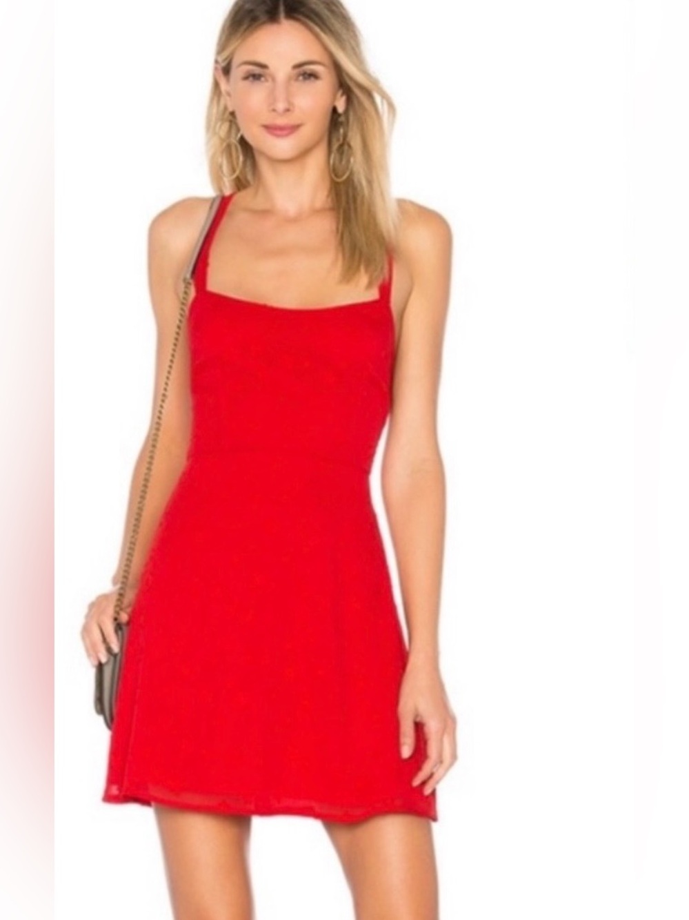 Revolve By The Way Mikayla Red Star Mini Dress Women’s Small